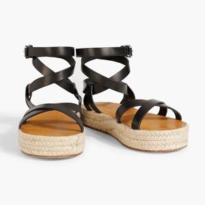 ISABEL MARANT Melyz Leather Espadrille Sandals